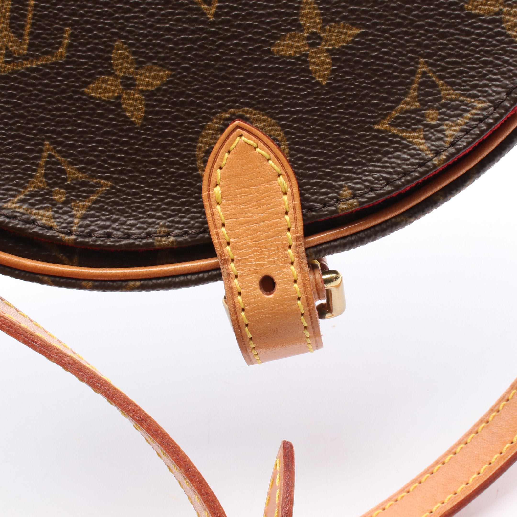 Louis Vuitton ショルダーバッグ ブラウン/タン タンブラン モノグラム ショルダーバッグ PVC レザー ブラウン ルイ