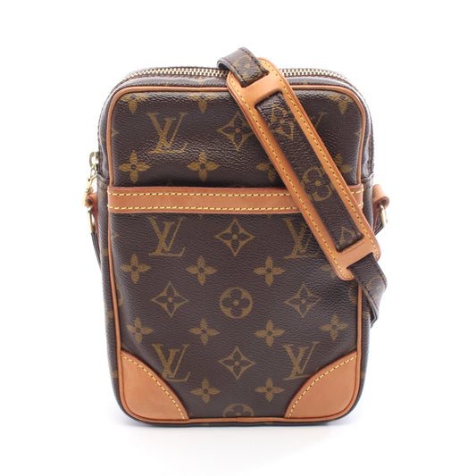 ダヌーブ モノグラム ショルダーバッグ PVC レザー ブラウン ルイヴィトン バッグ LOUIS VUITTON