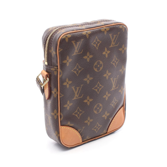 ダヌーブ モノグラム ショルダーバッグ PVC レザー ブラウン ルイヴィトン バッグ LOUIS VUITTON