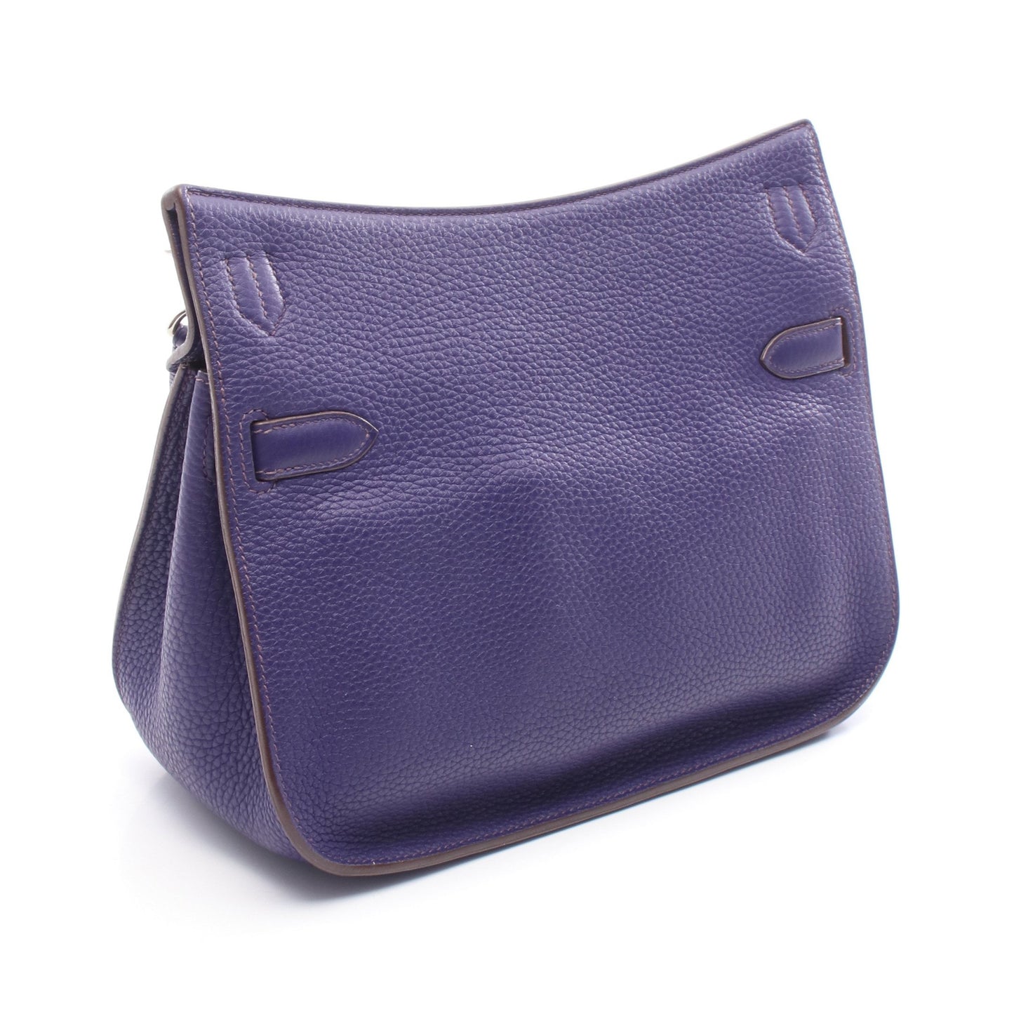 ジプシエール28 アイリス ショルダーバッグ トリヨンクレマンス パープル シルバー金具 □O刻印 エルメス バッグ HERMES