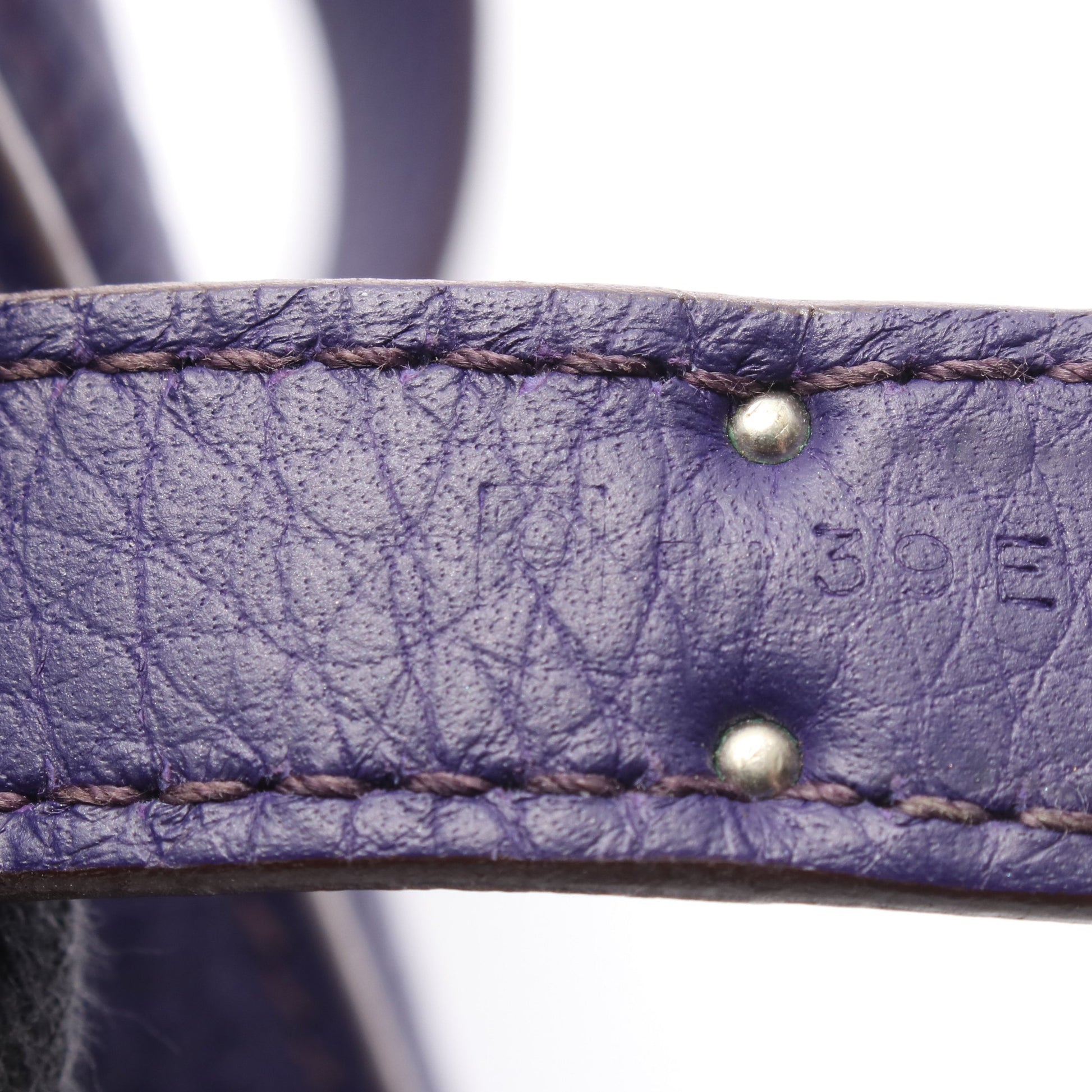 ジプシエール28 アイリス ショルダーバッグ トリヨンクレマンス パープル シルバー金具 □O刻印 エルメス バッグ HERMES