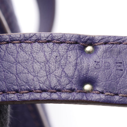 ジプシエール28 アイリス ショルダーバッグ トリヨンクレマンス パープル シルバー金具 □O刻印 エルメス バッグ HERMES