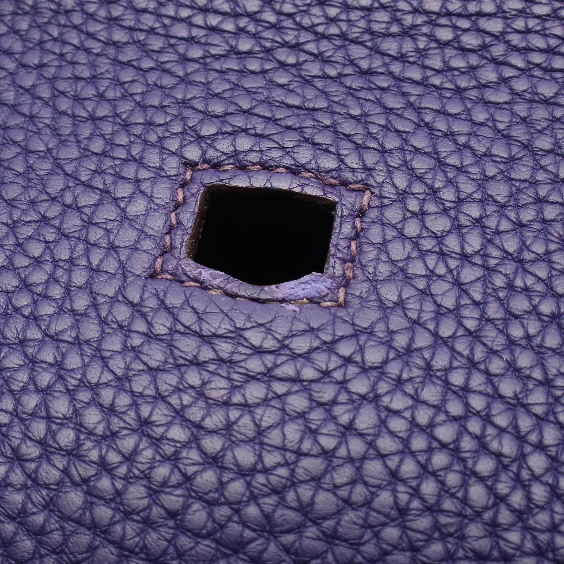 ジプシエール28 アイリス ショルダーバッグ トリヨンクレマンス パープル シルバー金具 □O刻印 エルメス バッグ HERMES