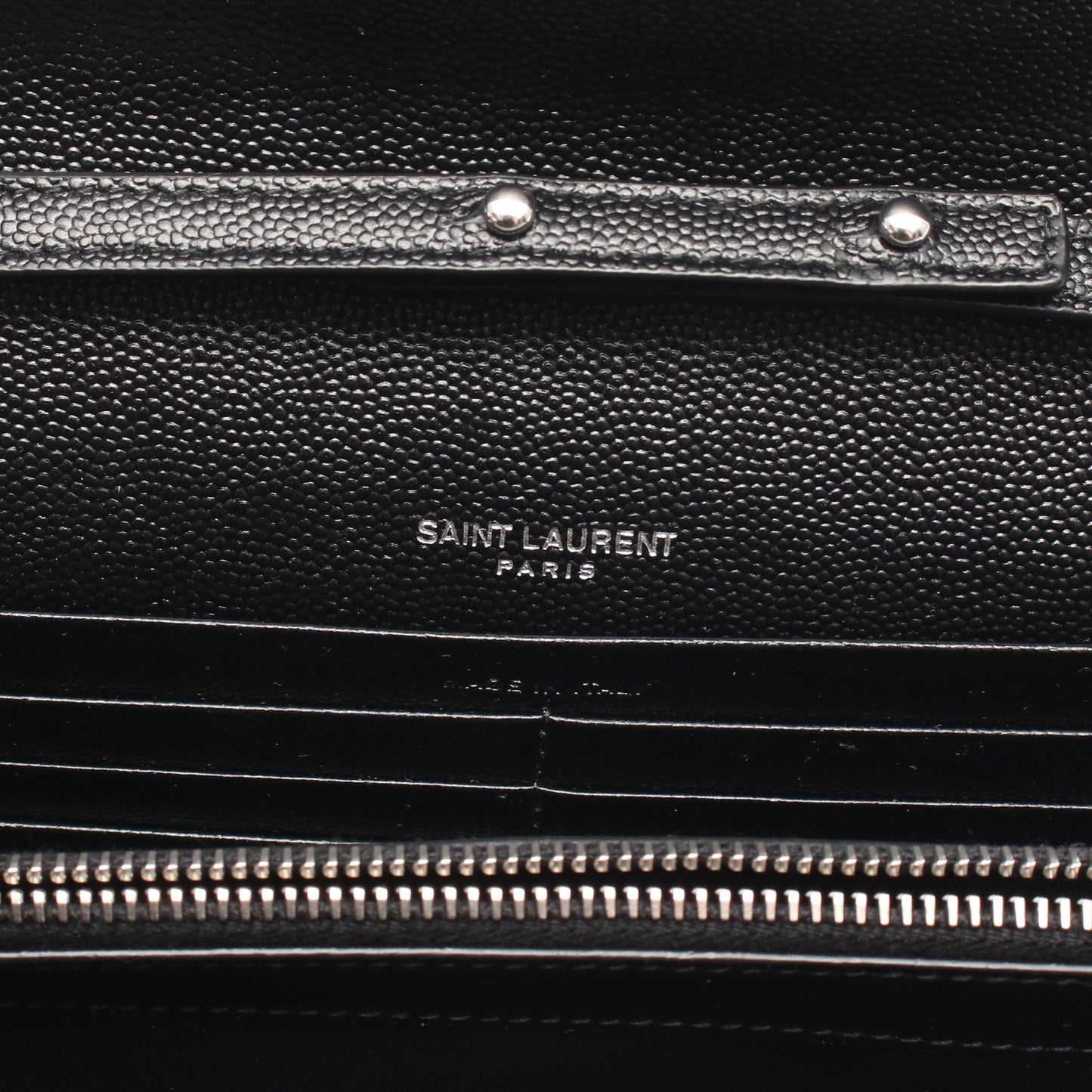 モノグラム サンローラン チェーンウォレット レザー ブラック イヴサンローラン バッグ YVES SAINT LAURENT