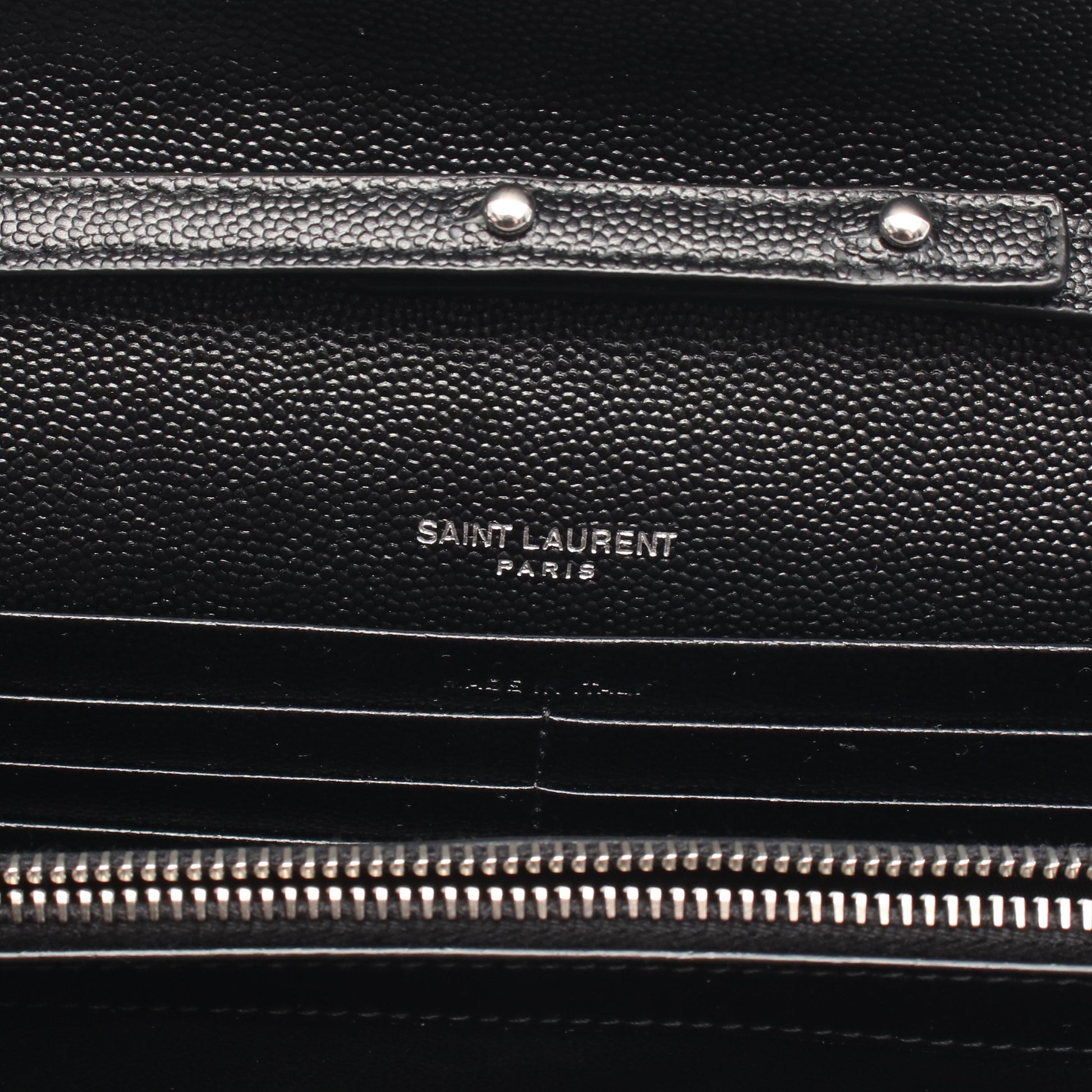 モノグラム サンローラン チェーンウォレット レザー ブラック イヴサンローラン バッグ YVES SAINT LAURENT