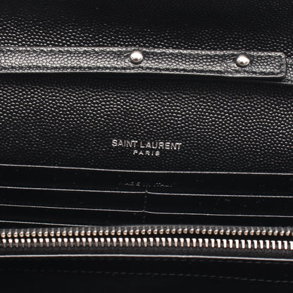 モノグラム サンローラン チェーンウォレット レザー ブラック イヴサンローラン バッグ YVES SAINT LAURENT