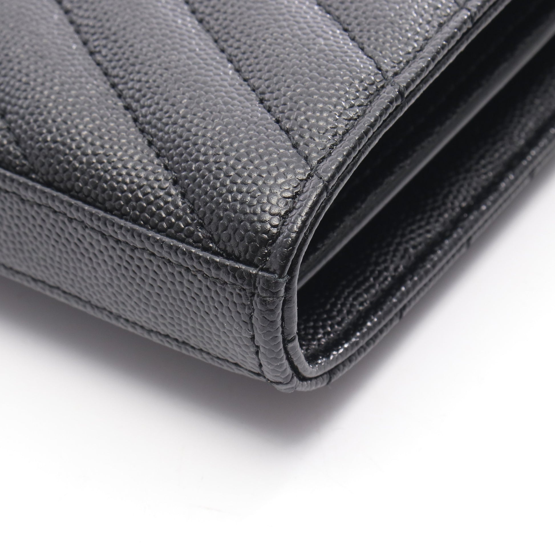 モノグラム サンローラン チェーンウォレット レザー ブラック イヴサンローラン バッグ YVES SAINT LAURENT