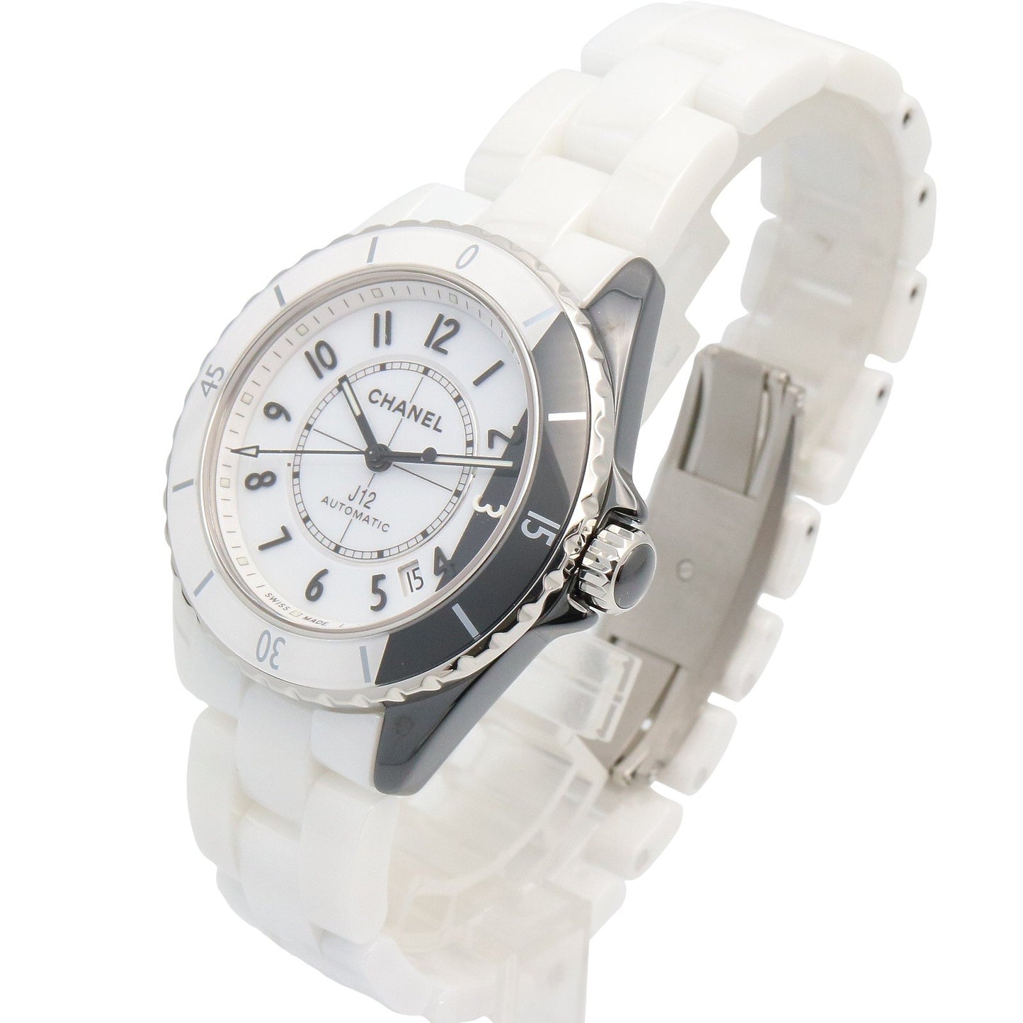 J12 パラドックス キャリバー12.1 メンズ 腕時計 自動巻き セラミック ホワイト ブラック シャネル 時計 CHANEL