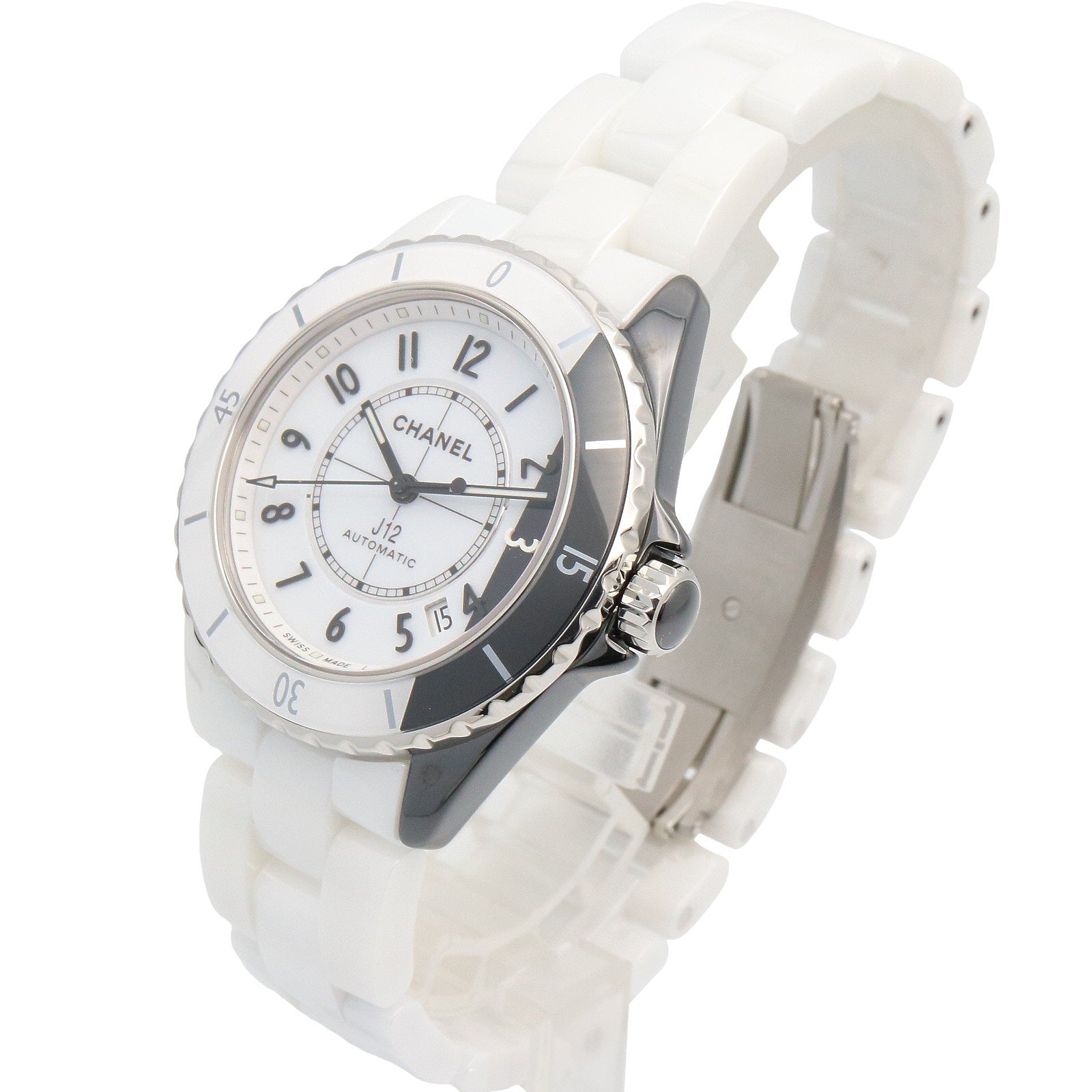 J12 パラドックス キャリバー12.1 メンズ 腕時計 自動巻き セラミック ホワイト ブラック シャネル 時計 CHANEL