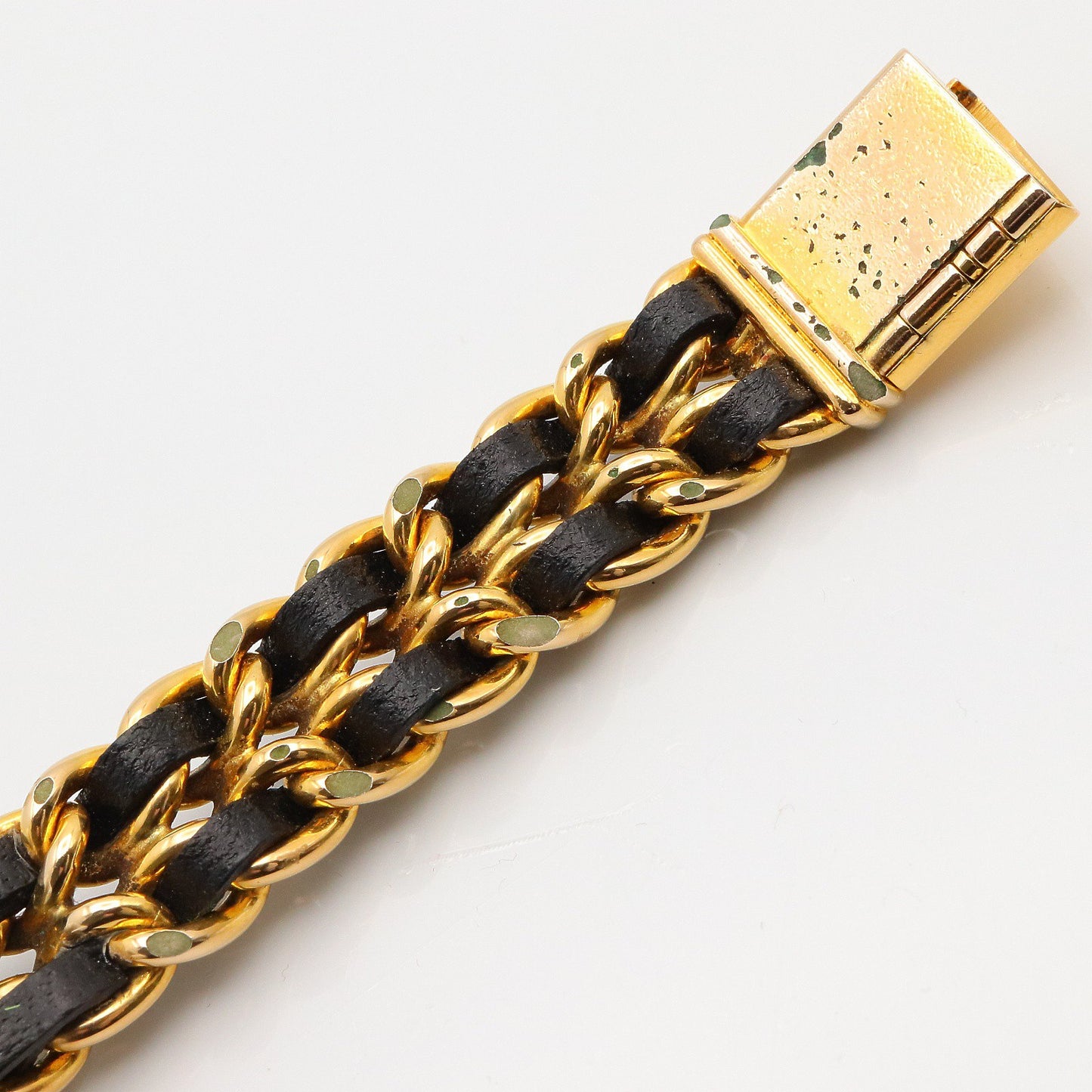 プルミエール L レディース 腕時計 クオーツ GP（ゴールドメッキ） レザー ブラック シャネル 時計 CHANEL