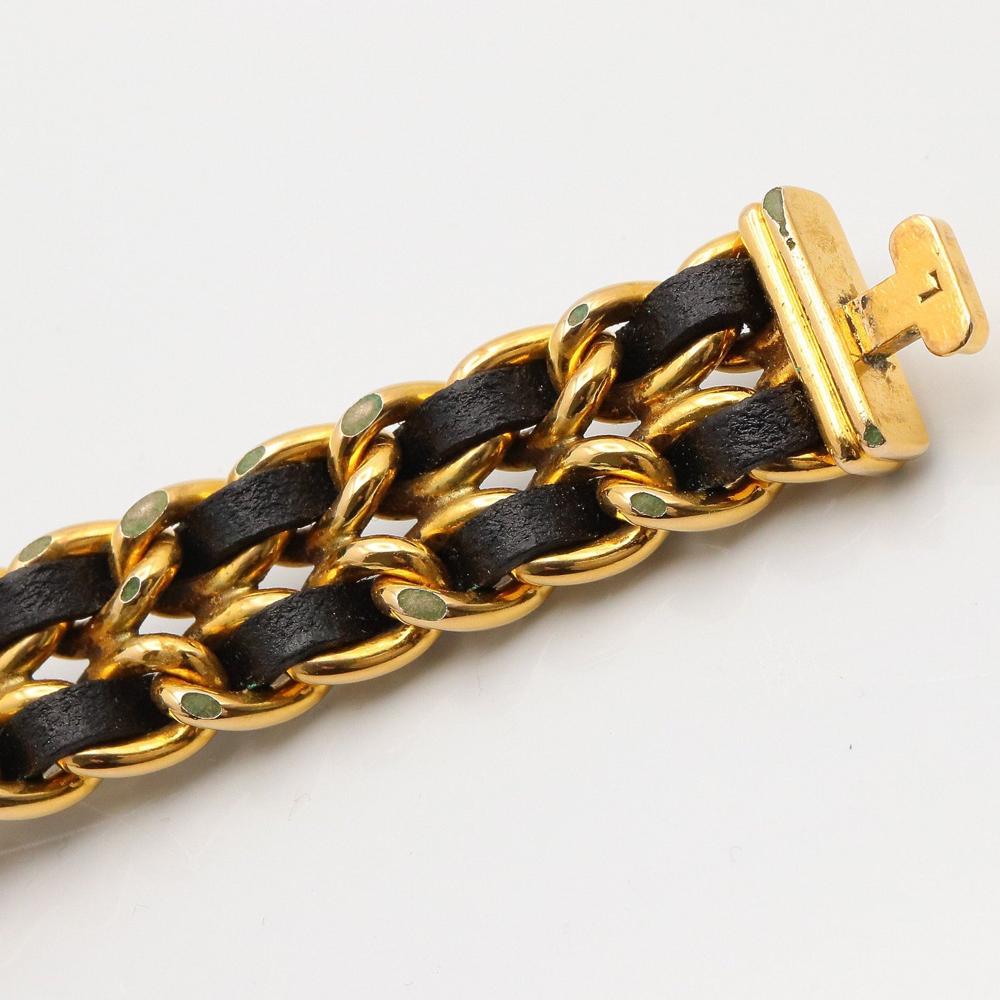 プルミエール L レディース 腕時計 クオーツ GP（ゴールドメッキ） レザー ブラック シャネル 時計 CHANEL