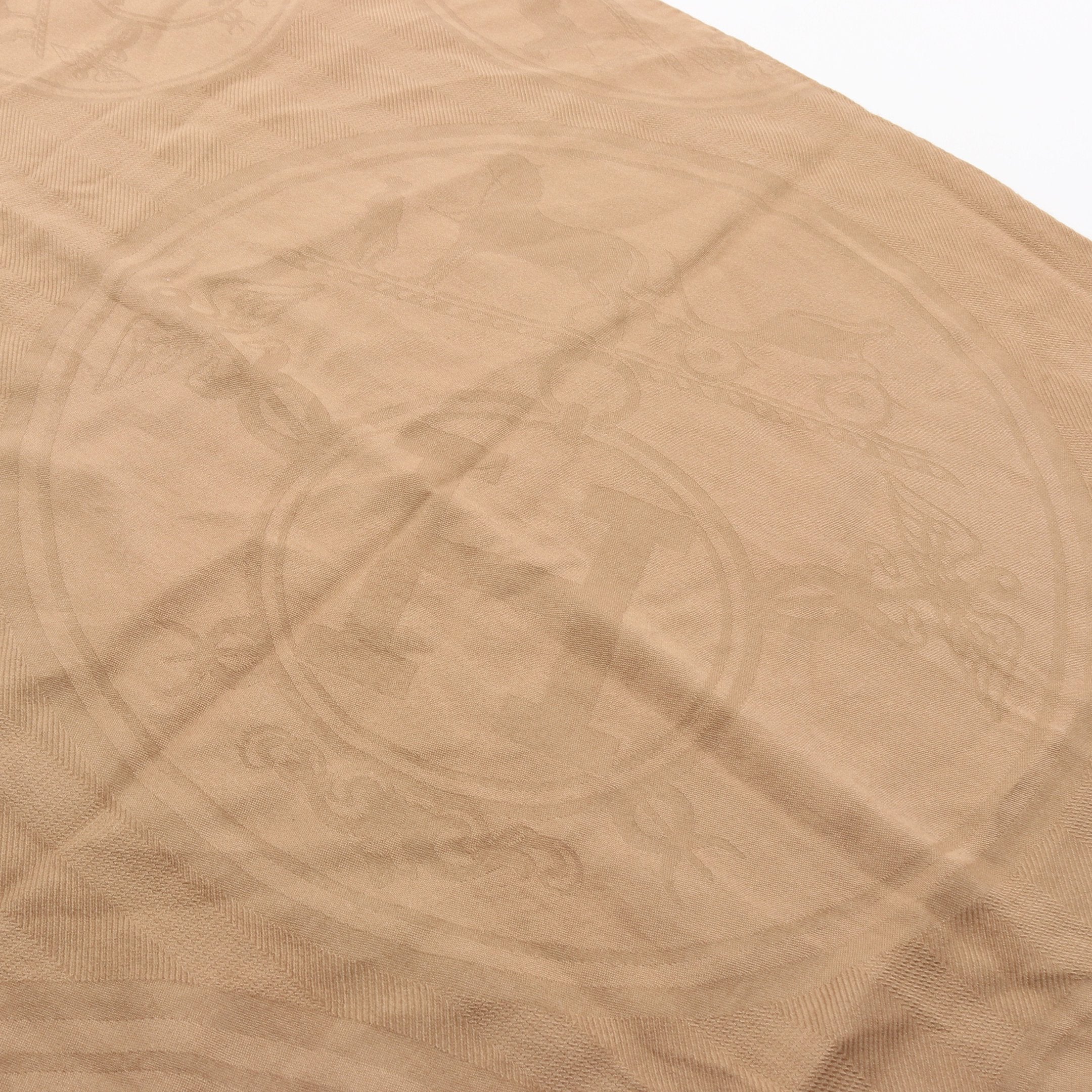 ニューリブリス ストール ショール カシミヤ シルク ベージュ エルメス