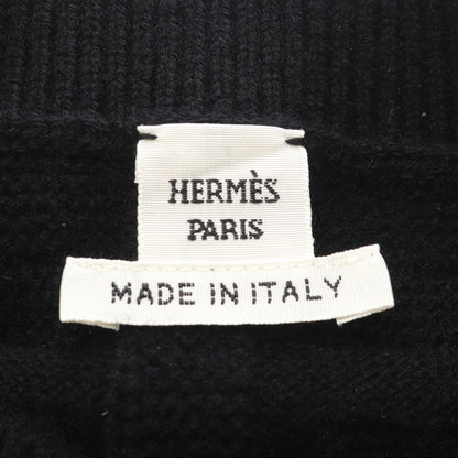 LOUNGEWEAR VOYAGE ラウンジウェアヴォヤージュ ニット ウール ブラック エルメス トップス HERMES