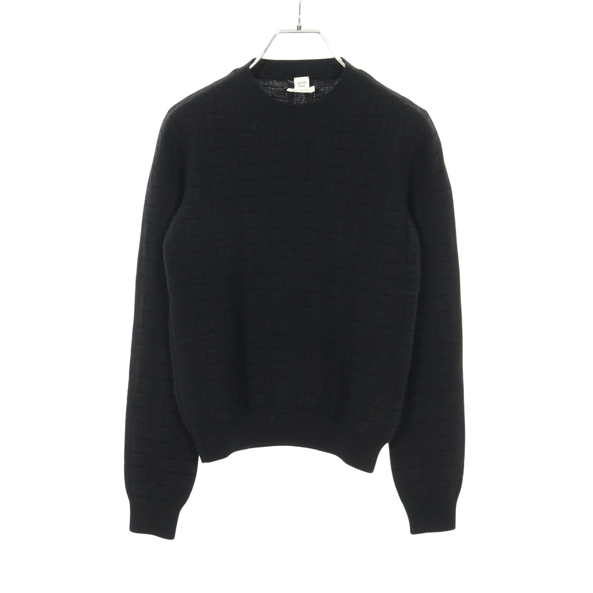 LOUNGEWEAR VOYAGE ラウンジウェアヴォヤージュ ニット ウール ブラック エルメス トップス HERMES