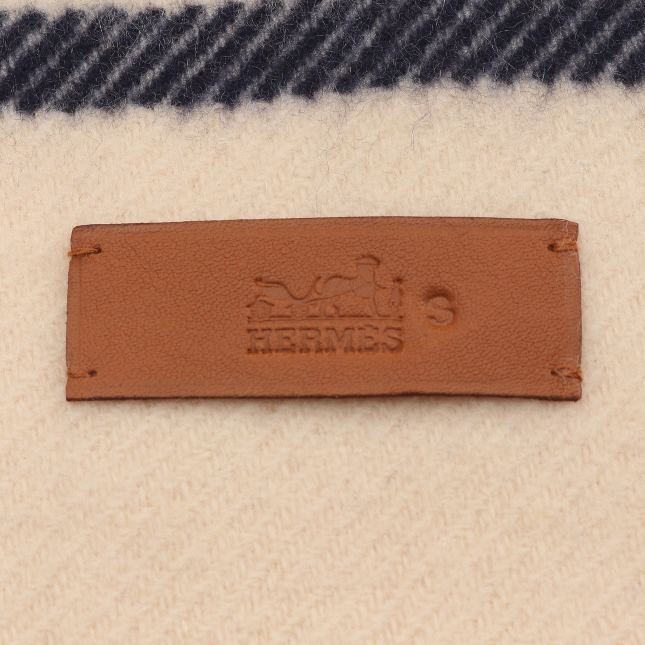 マフラー カシミヤ ライトベージュ ネイビー イエロー エルメス – RECLO