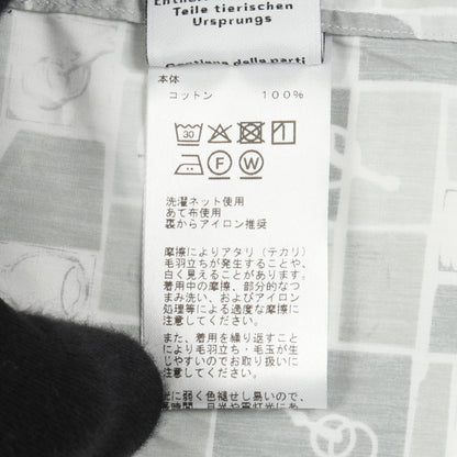 モザイク エケストル シャツ 長袖 コットン ライトグレー エルメス トップス HERMES
