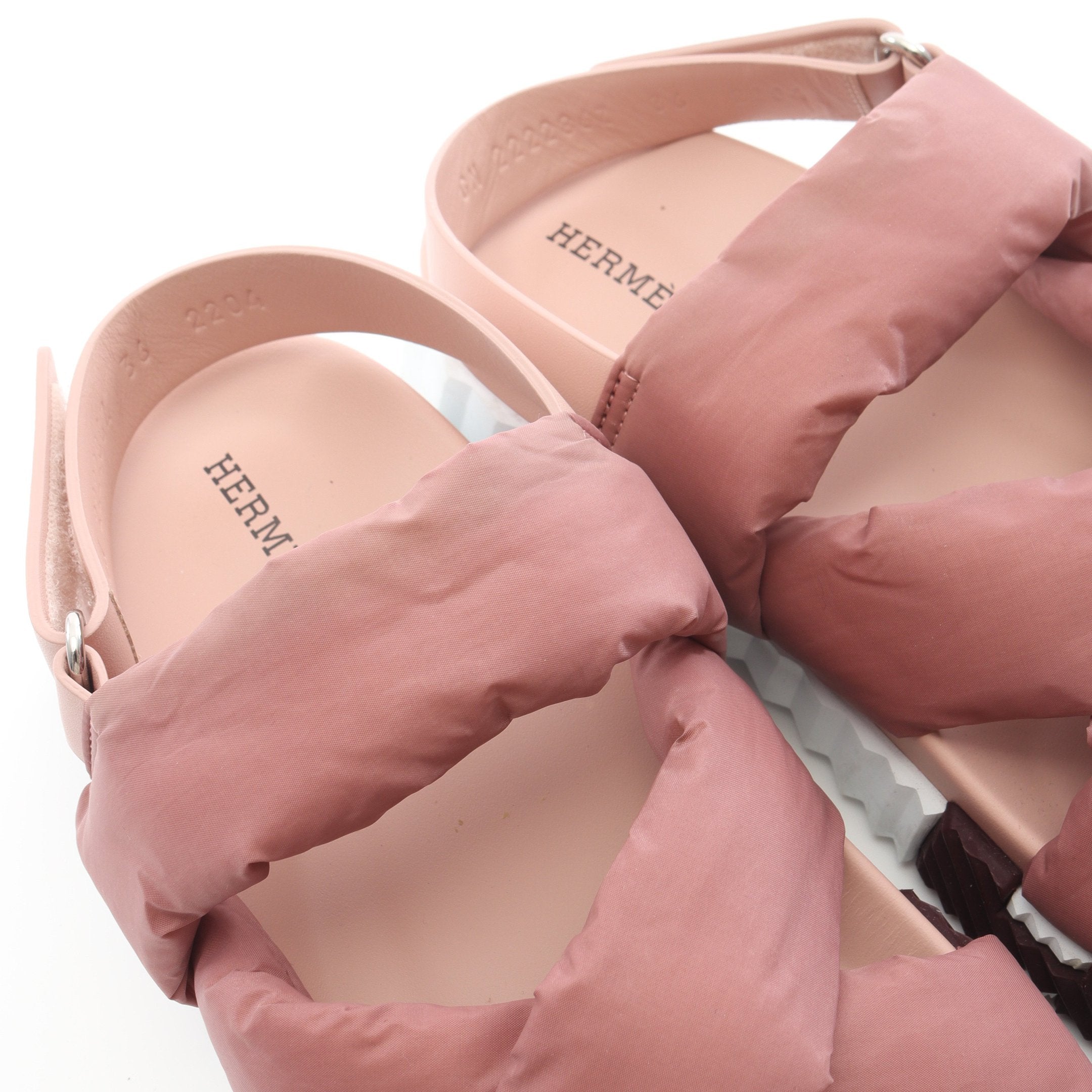 エレクトリック サンダル ナイロン レザー ダスティピンク ピンク