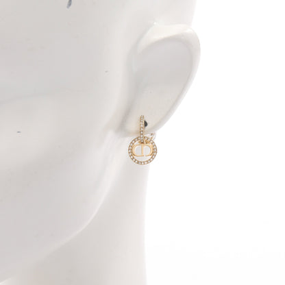 CDロゴ イヤリング GP ラインストーン ゴールド クリア ディオール アクセサリー DIOR