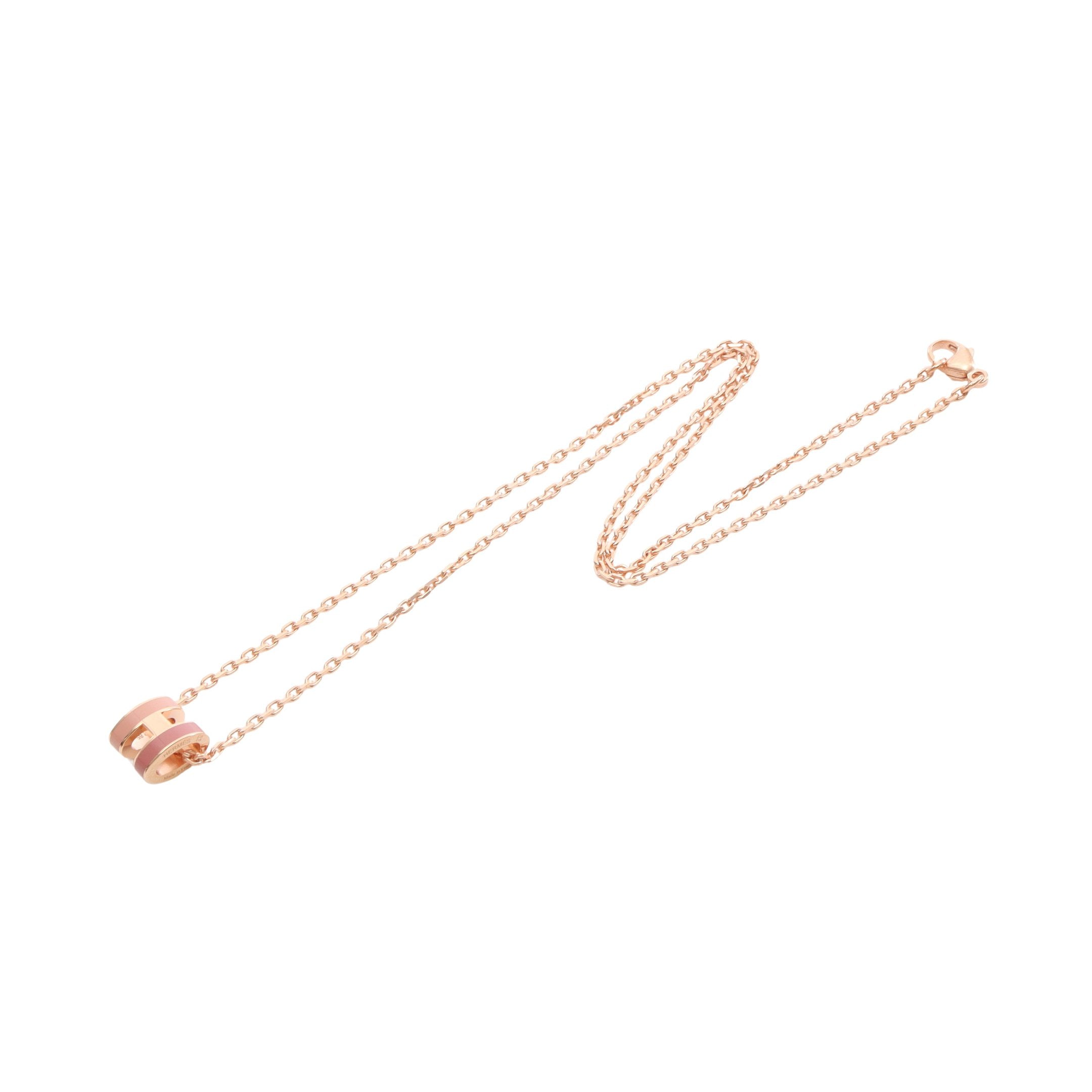 MINI POP H ミニポップアッシュ ネックレス GP ピンクゴールド ピンク