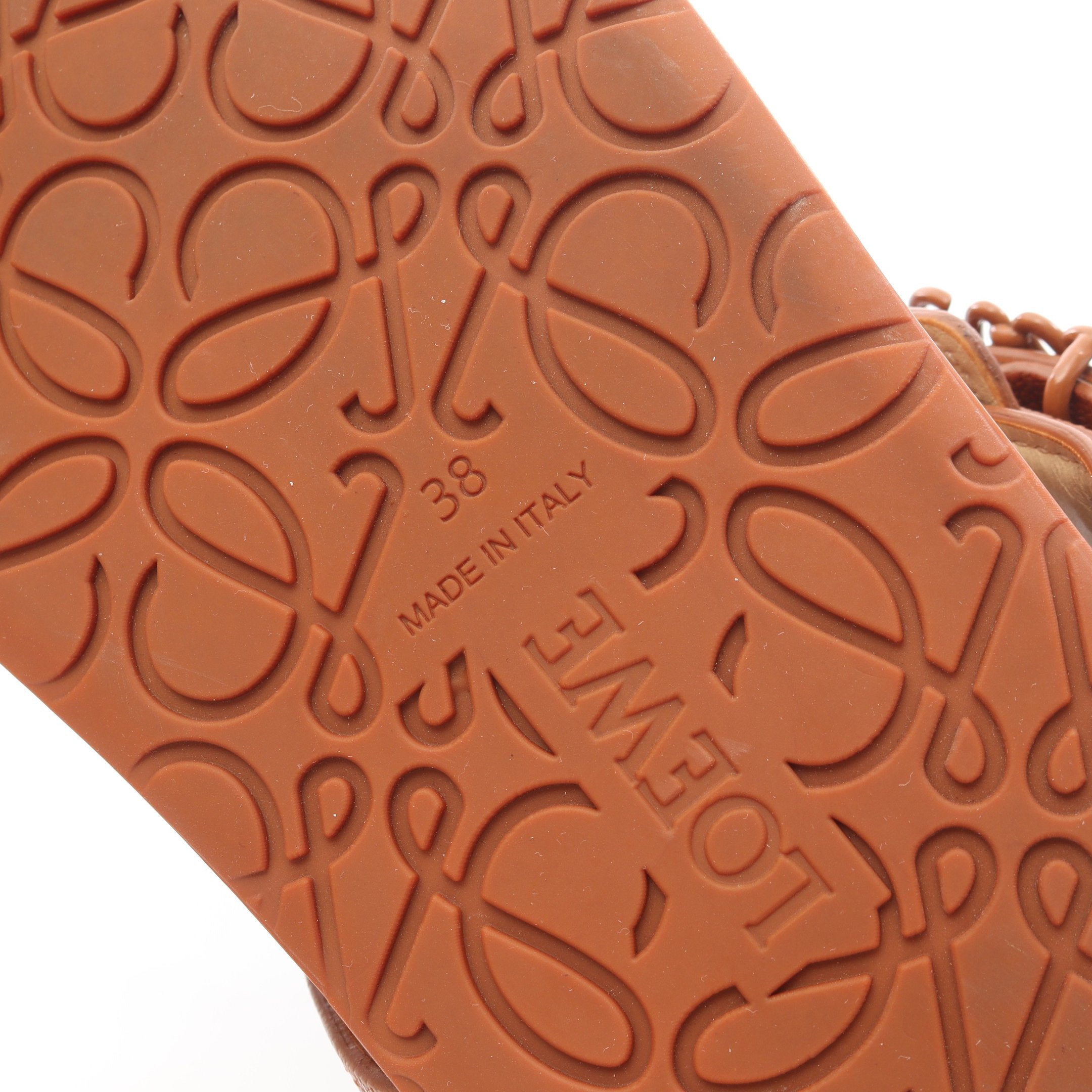 EASE SANDAL イーズサンダル トングサンダル レザー ブラウン ロエベ