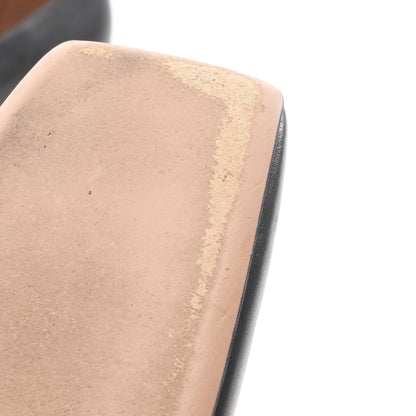 COMETA スクエアトゥ パンプス レザー ブラック ペリーコ シューズ PELLICO