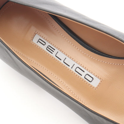 COMETA スクエアトゥ パンプス レザー ブラック ペリーコ シューズ PELLICO