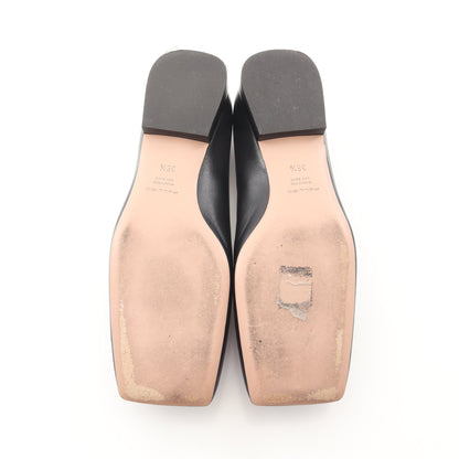 COMETA スクエアトゥ パンプス レザー ブラック ペリーコ シューズ PELLICO