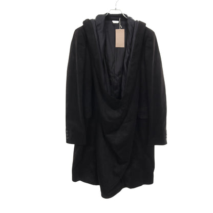プルオーバー コート コットン ブラック フード付き コムデギャルソン アウター Comme des Garcons