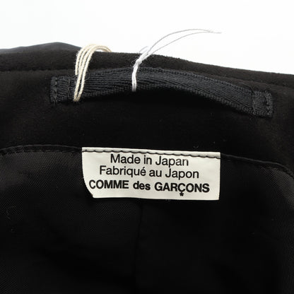 プルオーバー コート コットン ブラック フード付き コムデギャルソン アウター Comme des Garcons