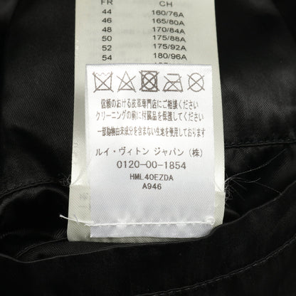 モノグラム ブルゾン レザージャケット レザー ウール ブラック 切替 ルイヴィトン アウター LOUIS VUITTON