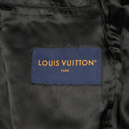 モノグラム ブルゾン レザージャケット レザー ウール ブラック 切替 ルイヴィトン アウター LOUIS VUITTON