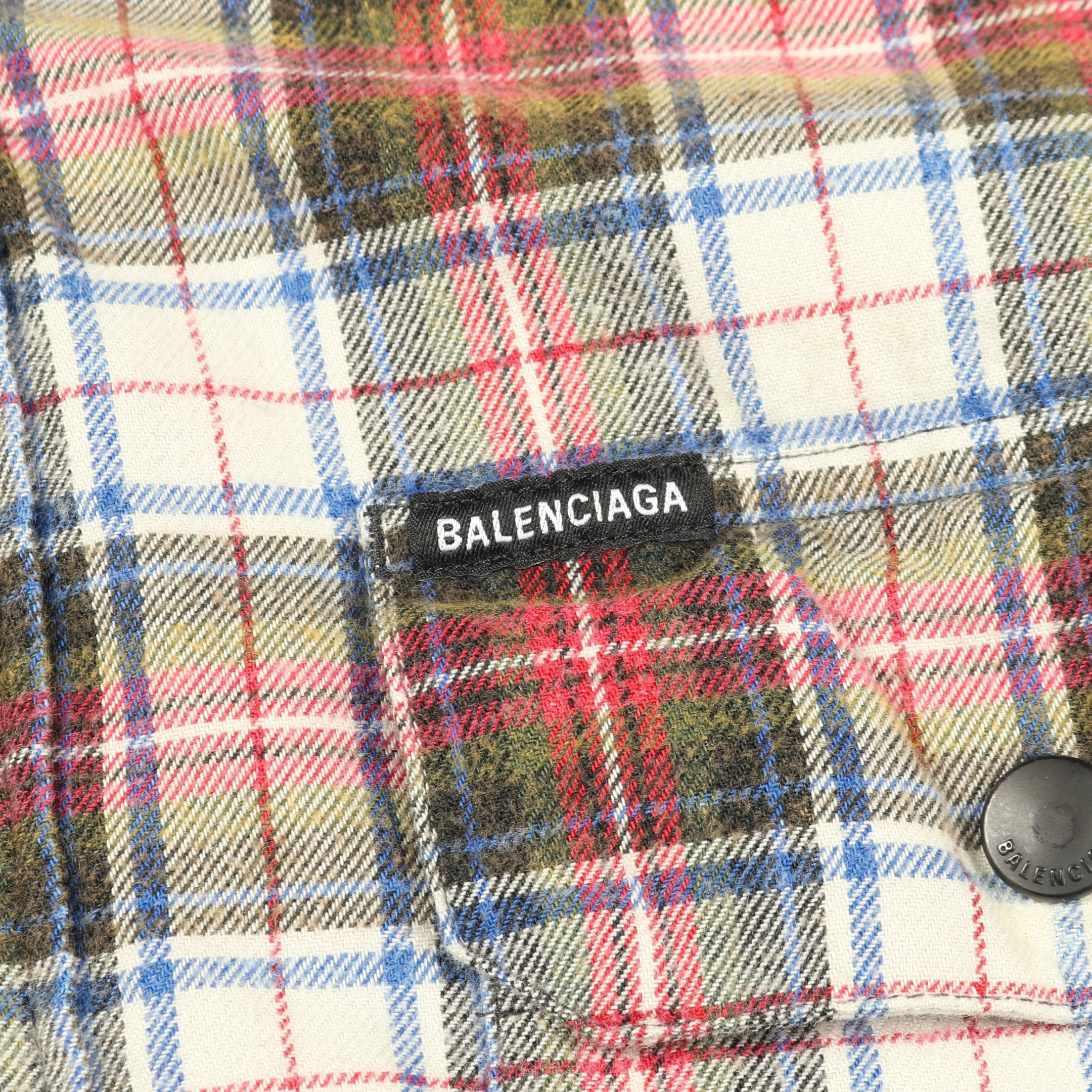 フランネル ジャケット チェック コットン レッド マルチカラー