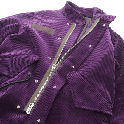 コーデュロイ コート コットン パープル サカイ アウター sacai