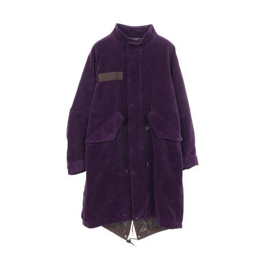 コーデュロイ コート コットン パープル サカイ アウター sacai