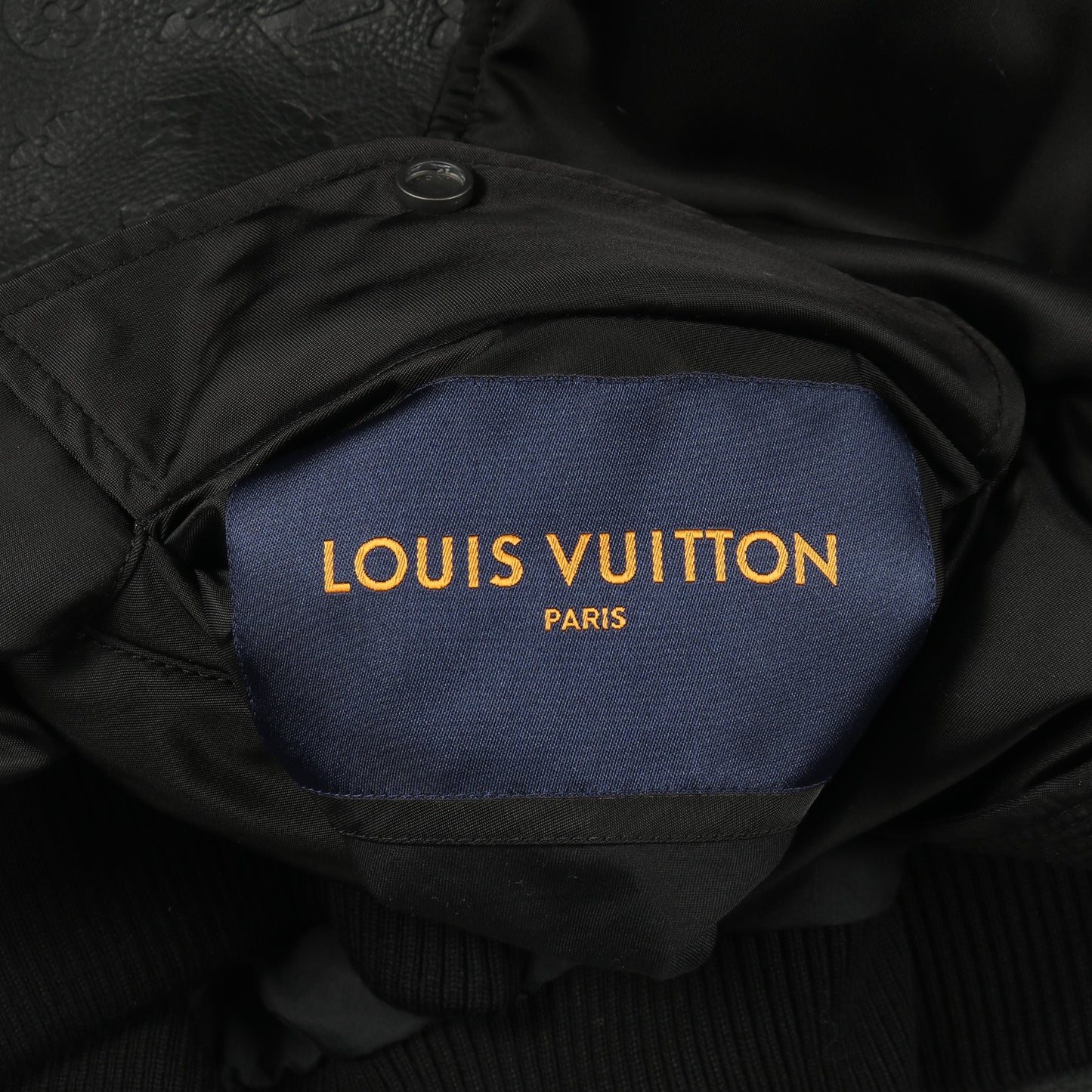 モノグラム ブルゾン ボンバージャケット レザー ナイロン コットン ブラック 切替 リバーシブル ルイヴィトン アウター LOUIS VUITTON