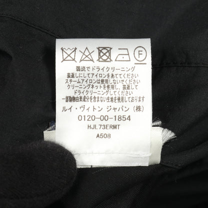 モノグラム ブルゾン ボンバージャケット レザー ナイロン コットン ブラック 切替 リバーシブル ルイヴィトン アウター LOUIS VUITTON