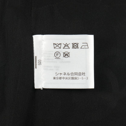 ココマークボタン ツイード ジャケット コットン ウール ブラック マルチカラー シャネル アウター CHANEL