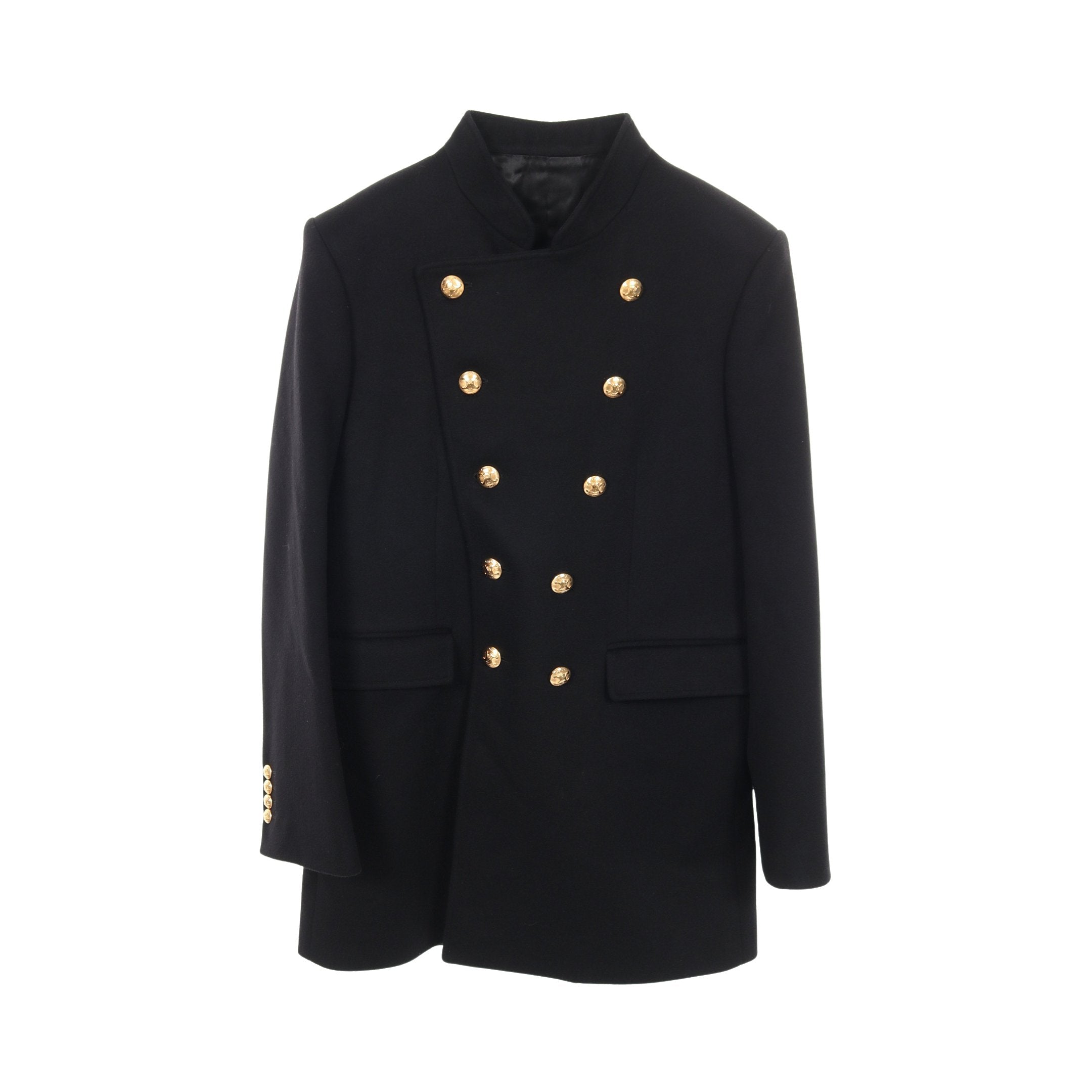 レア　CELINE レッドナポレオンウールジャケット 42訳あり価格 レア CELINE レッドナポレオンウールジャケット 42訳あり価格 人気