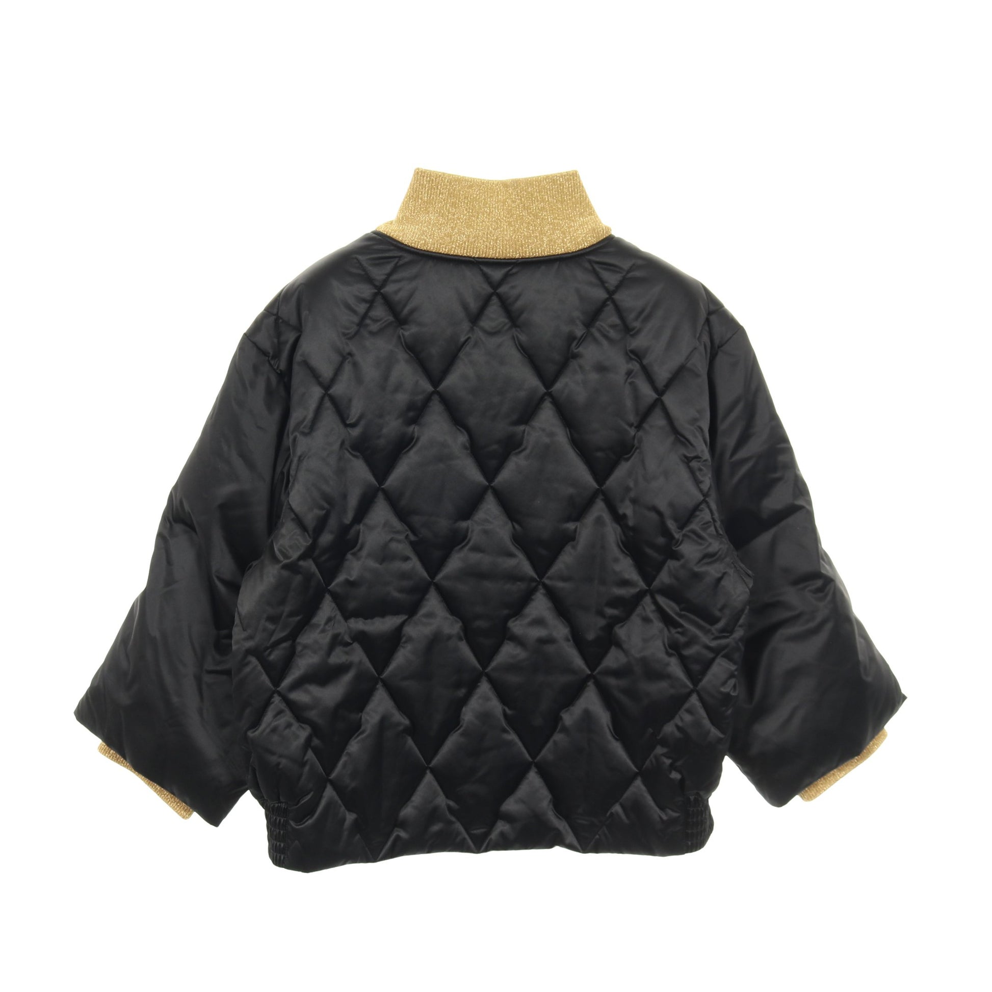 キルティング ダウンジャケット ナイロン ブラック ゴールド シャネル アウター CHANEL
