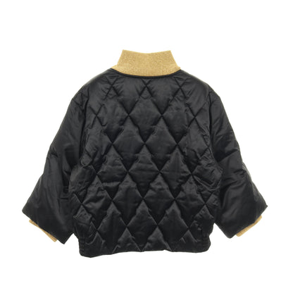 キルティング ダウンジャケット ナイロン ブラック ゴールド シャネル アウター CHANEL