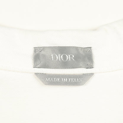 CDダイヤモンド シャツジャケット デニムジャケット 刺繍 コットン オフホワイト クリスチャンディオール アウター Christian Dior