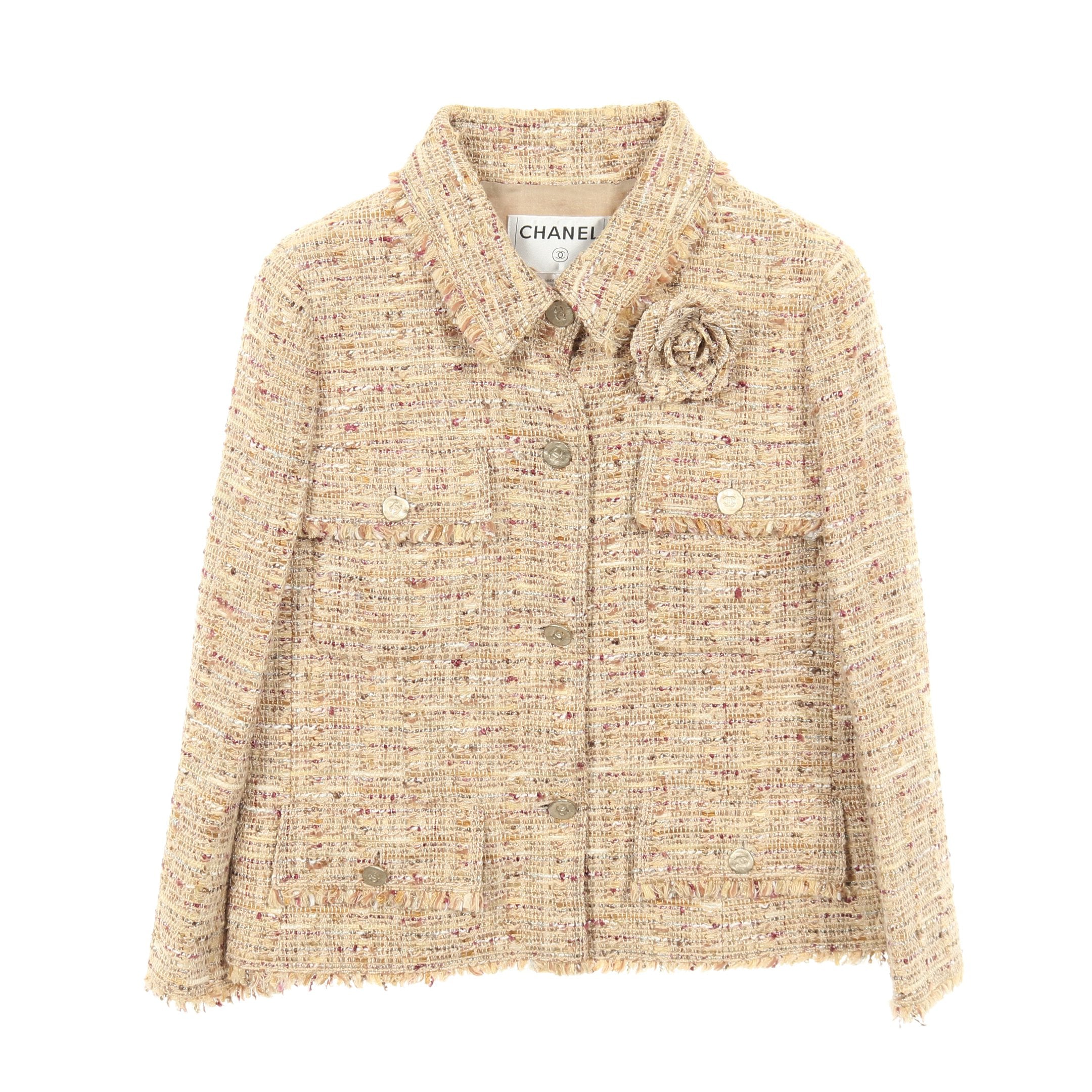 CHANL シャネル ココボタン ツイード ジャケット CHANEL（シャネル） 22AW ココボタンツイードジャケット P73145V60816