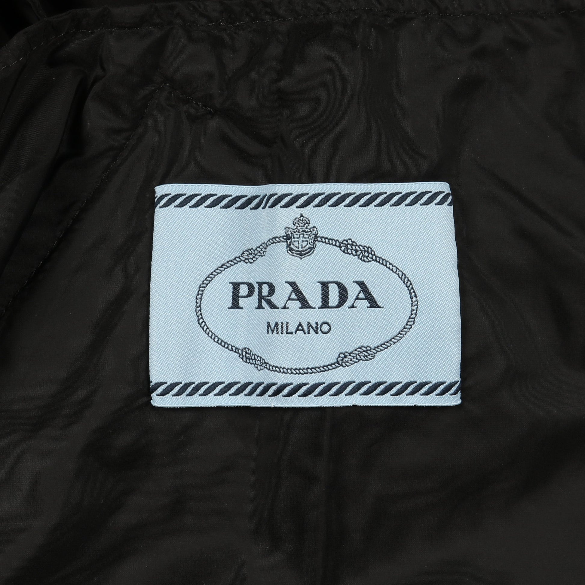 Re-Nylon ナイロンフーデッドレインコート コート ナイロン ブラック フード付き プラダ アウター PRADA