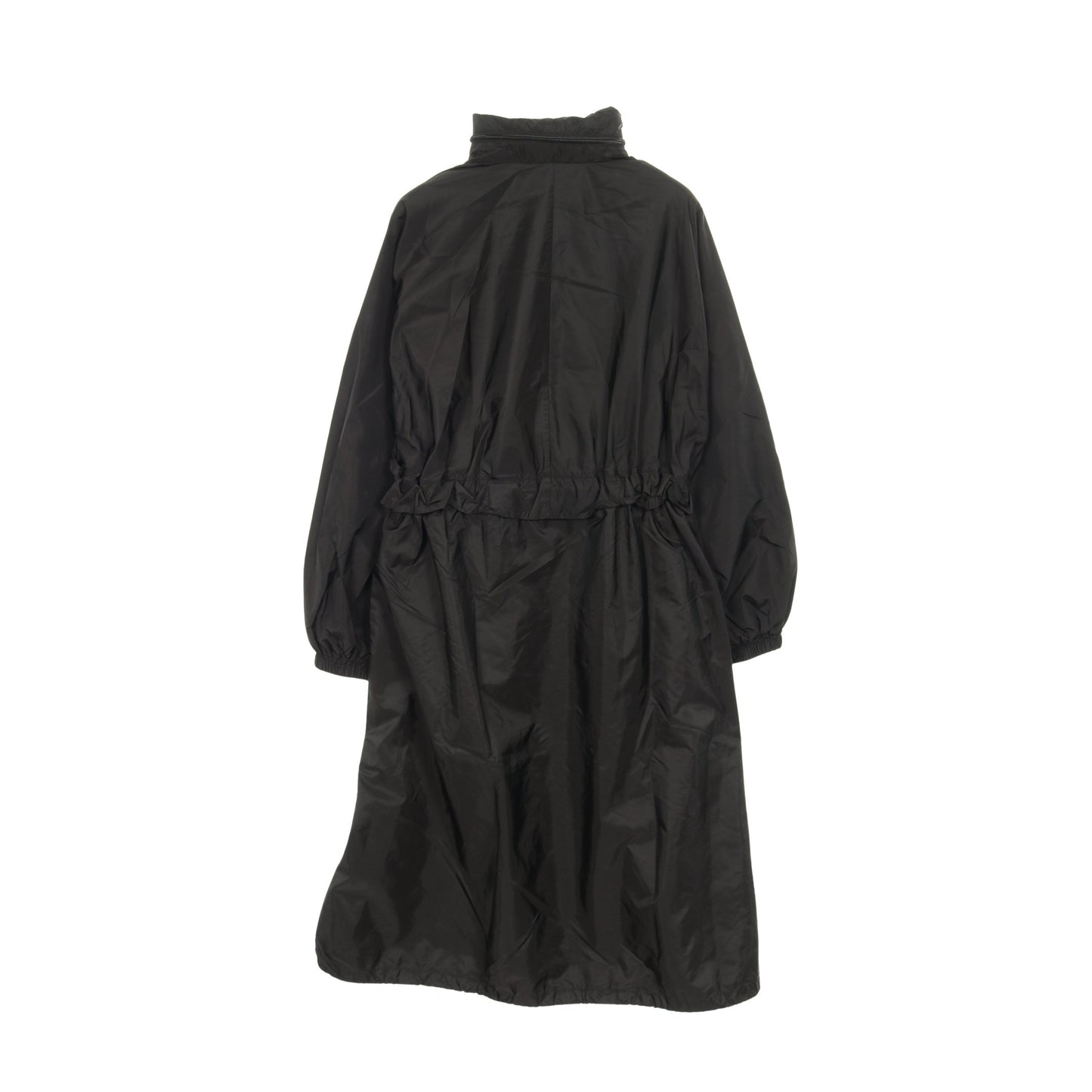 Re-Nylon ナイロンフーデッドレインコート コート ナイロン ブラック フード付き プラダ アウター PRADA