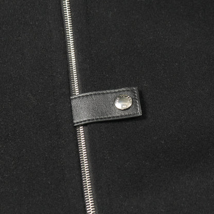 フーデッドケープ モノグラム ポンチョ ウール シルク ブラック フード付き ルイヴィトン アウター LOUIS VUITTON