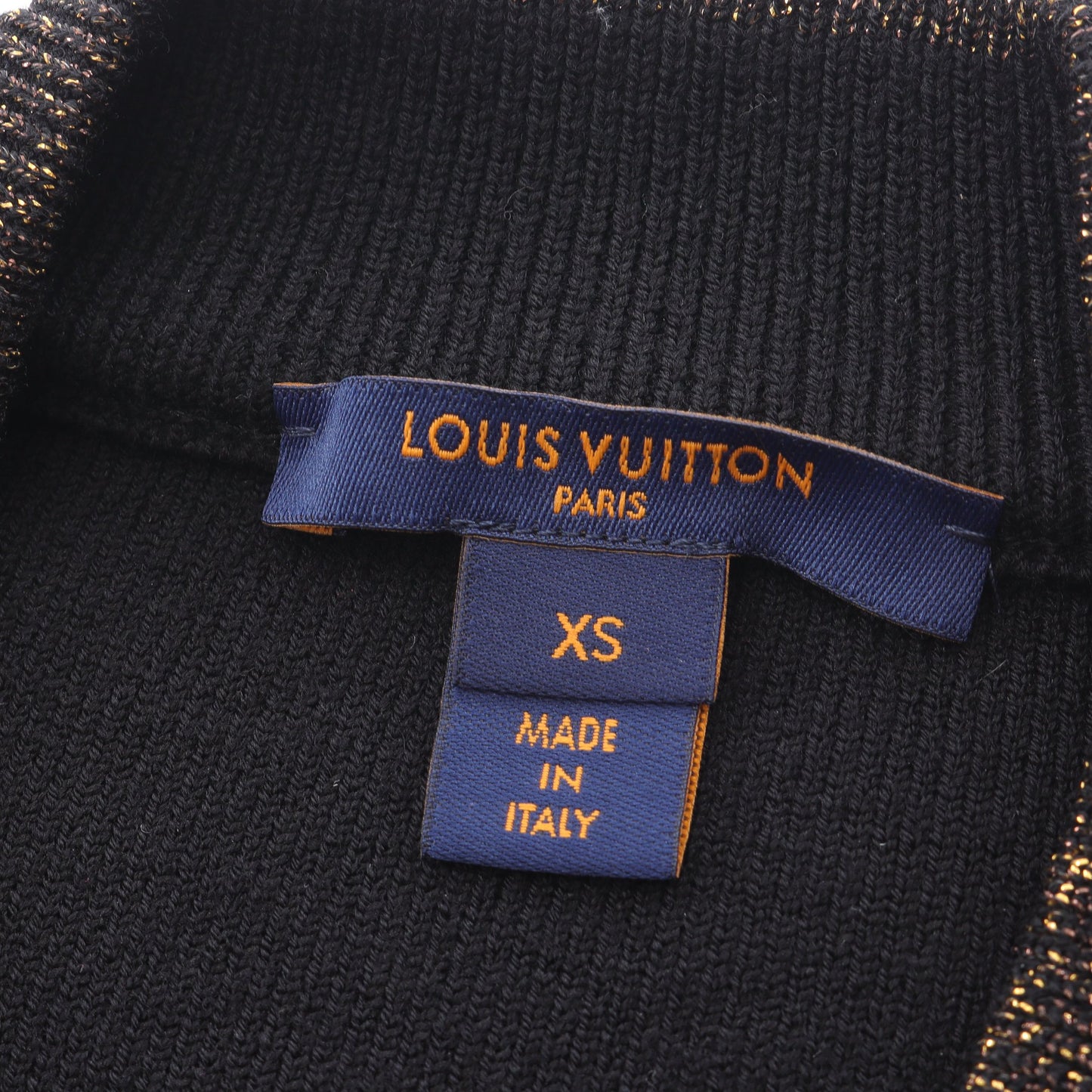 モノグラム ベスト ニット ウール ナイロン ブラック ゴールド ルイヴィトン トップス LOUIS VUITTON