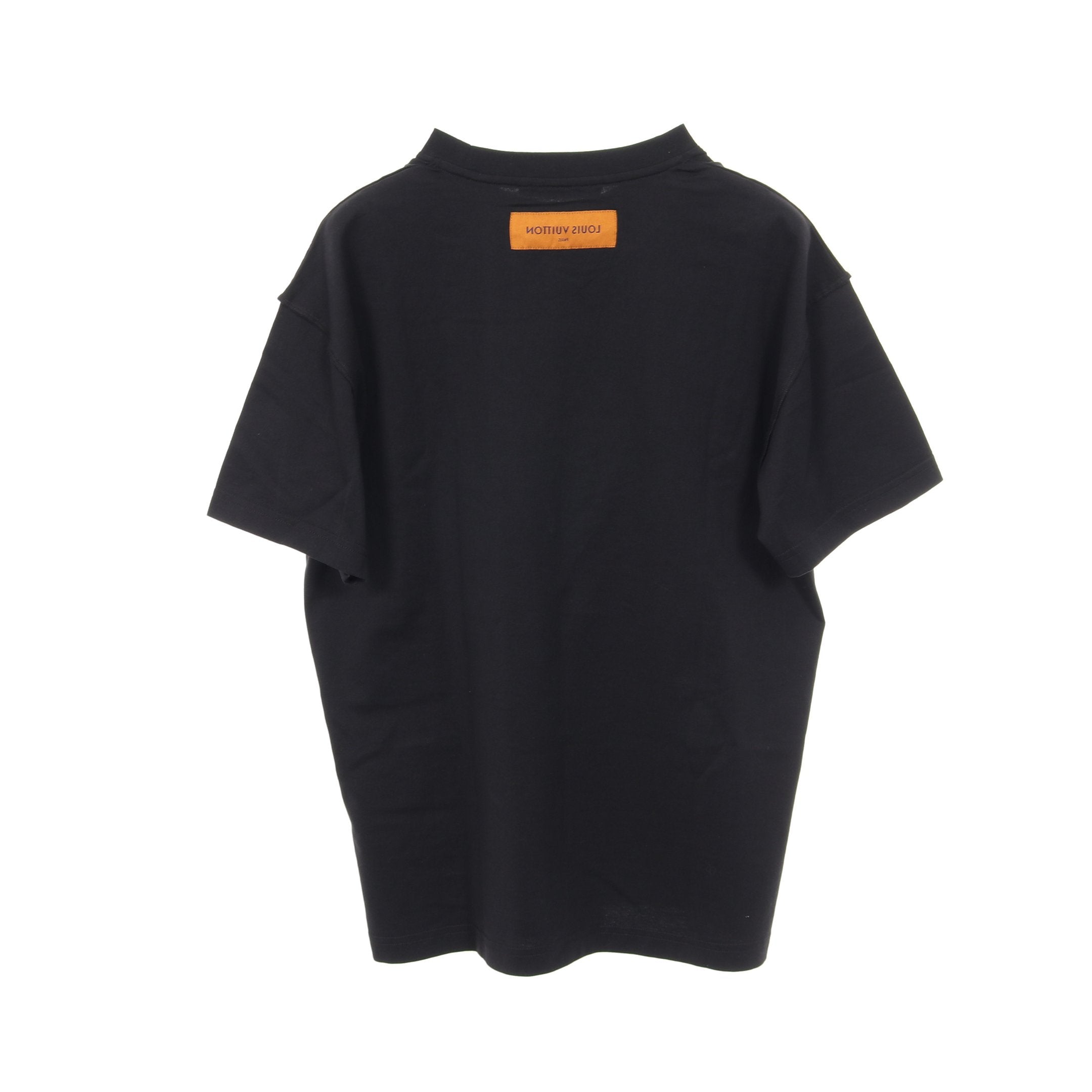 LVコンサート プリント Tシャツ クルーネック 半袖 コットン ブラック