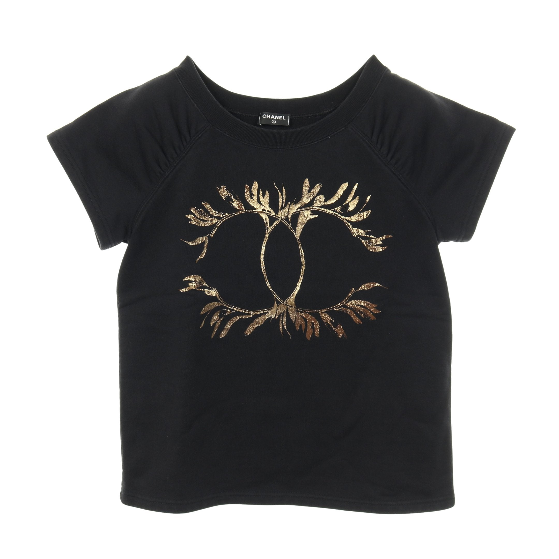 ココマーク Tシャツ クルーネック 半袖 ラグランスリーブ コットン