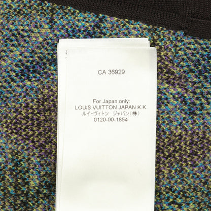 モノグラム シスル ニット ジャケット ウール ダークブラウン マルチカラー ジップアップ ルイヴィトン アウター LOUIS VUITTON