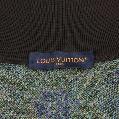 モノグラム シスル ニット ジャケット ウール ダークブラウン マルチカラー ジップアップ ルイヴィトン アウター LOUIS VUITTON